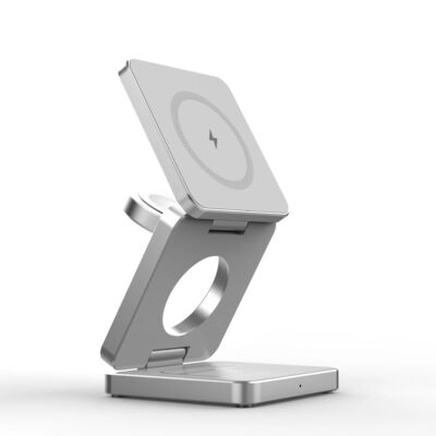 3In1 Foldable Magnetic 15W Wireless Charger Quick Charging S
