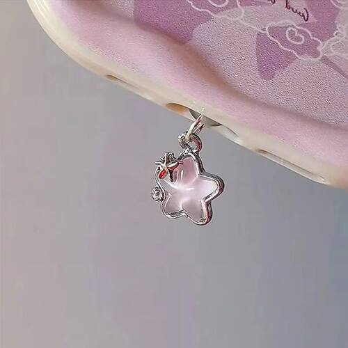 Cute Diamond Star Mobile Phone Dust Plug Pendant For iPhone/