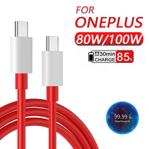 For Oneplus 13 12 11 Cable Original 80W Supervooc Warp Charg