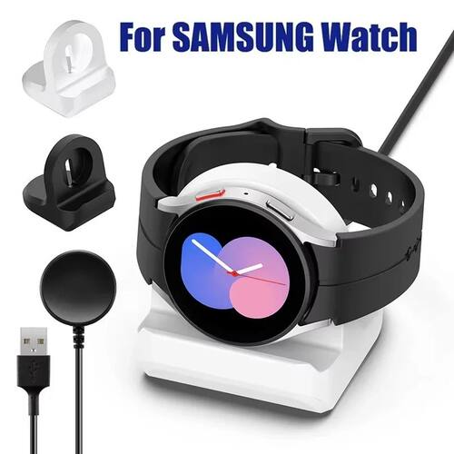 USB Cable Quick Charger Dock Station Magnetic Watch Wireless Charger For Samsung Galaxy Watch 3 4 Ac