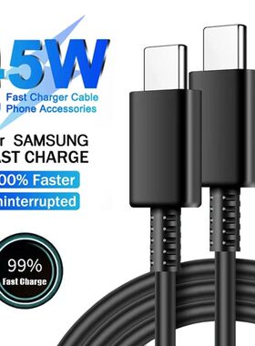 5A 45W PD Super Quick Charge USB C Cable For Samsung S21 FE S22 S23 S24 Plus Note 20 Ultra A34 A53 A