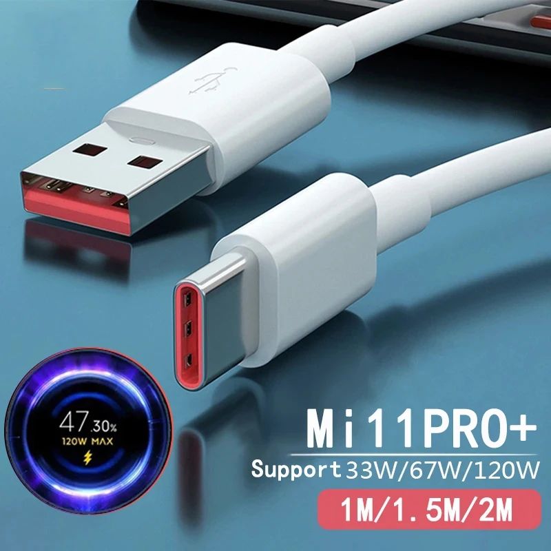 67W 90W 120W Charger Cable USB Type C 6A For 13 Ultra 12S 12T Pro Poco F4 GT F5 Redmi K50 Note 12 Pr