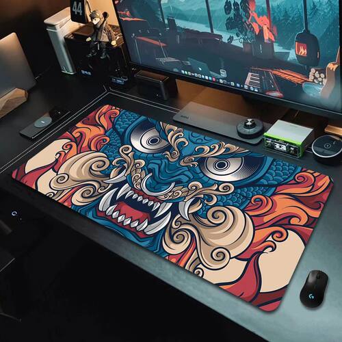 Chinese Beast Mouse Pad Gamer XXL Rubber Laptop Computer Gam