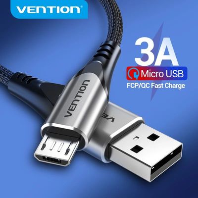 Micro USB Cable 3A Nylon Quick Charger USB Type C Data Cable for Samsung LG Android Micro USB Mobile
