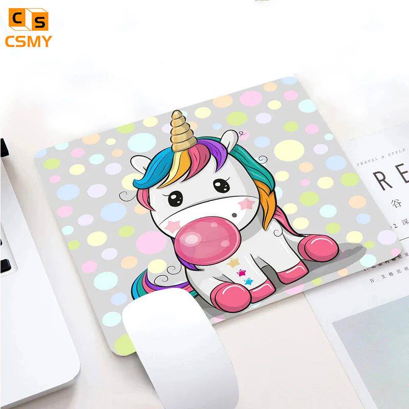mouse pad cute cartoon unicorn computer gamer table small an