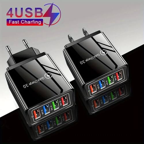 EU US Plug 3A USB Charger Multi Port 4 USB Quick Charge 3.0 For Phone Adapter Tablet Portable Wall C