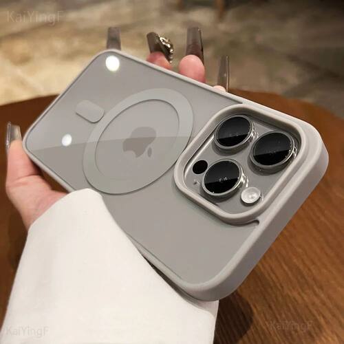 Luxury For Magsafe Transparent Case For iPhone 16 15 14 13 1