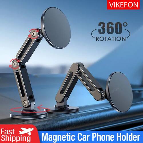 Foldable Universal Car Magnetic Holder Dashborad Alloy Magne