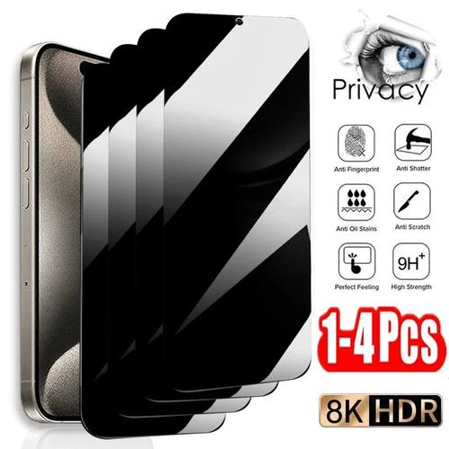 1-4PCS Anti Spy Screen Protector For Samsung Galaxy S24 Ultra S23 FE S22 Plus S21 S20 S10 S8 S9 Note