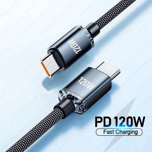 PD 6A 120W Quick Charging Type C To Type C Cable USB C To Type C Charging Wire USB-C To USB-C Quick