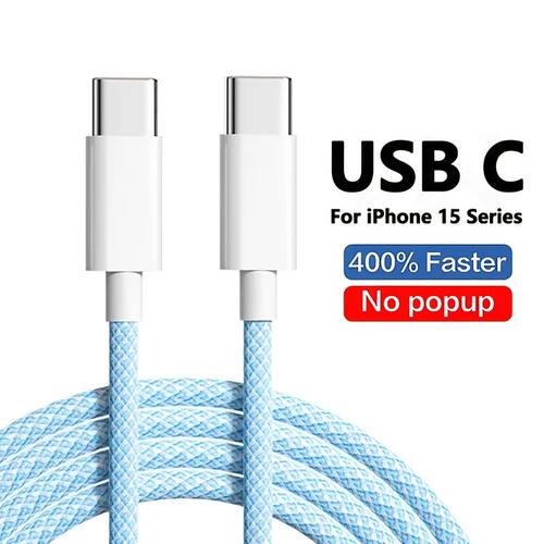 USB C Quick Charging Cable for iPhone 15 16 Pro Max 15 16 Plus Samsung Huawei Redmi Type C to Type C