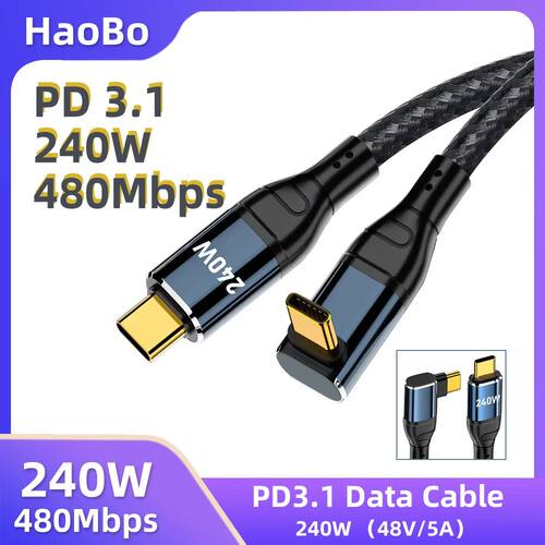 240W USB Type C Cable Super Quick charge for iPhone 15 Pro M