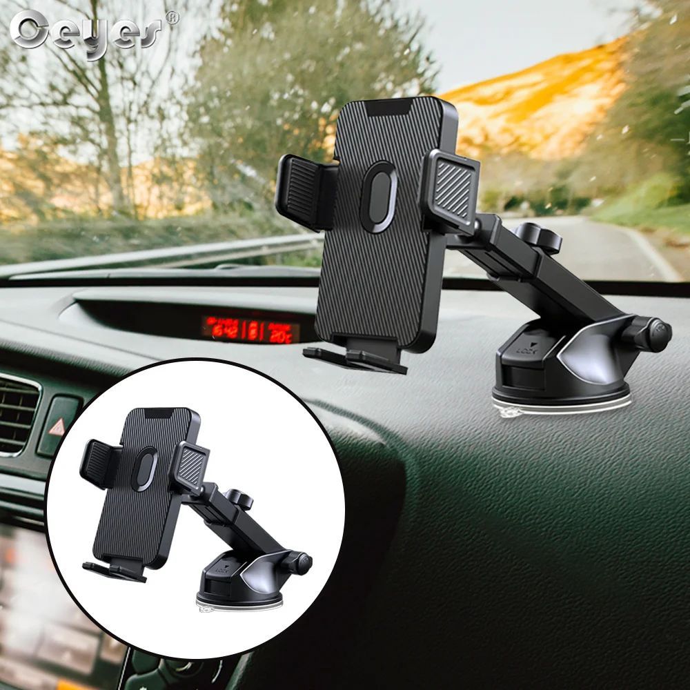 Universal Car Mount Phone Holder with Suction Cup Base Dashb