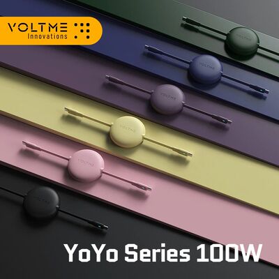 USB C Cable Retractable USB C to USB C PD 100W Quick Charging Cable Retractable Type C Charger Cable