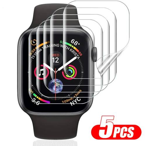 5pcs/lot Screen Protector Film For Apple Watch 9 8 7 6 SE 5 4 3 Full Protective For IWatch Series 38