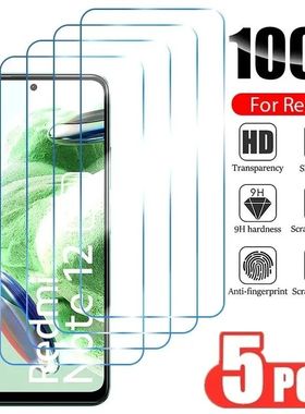 5Pcs HD Screen Protector For Redmi Note 9 10 11 12 13 Pro 10S 11S Tempered Glass For POCO X3 Pro X4