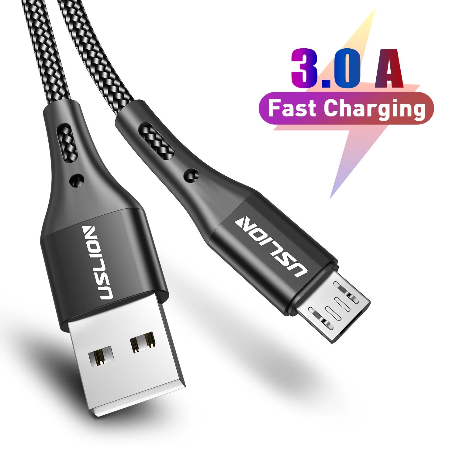 3A Quick Charge QC3.0 Micro USB Cable Quick Charging Data Cable for Android Moible Phone Realme Onep