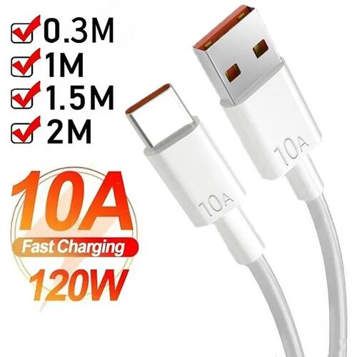 Universal 120W 10A USB Type C Cable Super Quick Charging Cable For Huawei P40 P30 Honor Data Cord Fo