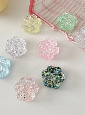 Transparent Sequins 3D Cat Paw Phone Holder Griptok Smart To