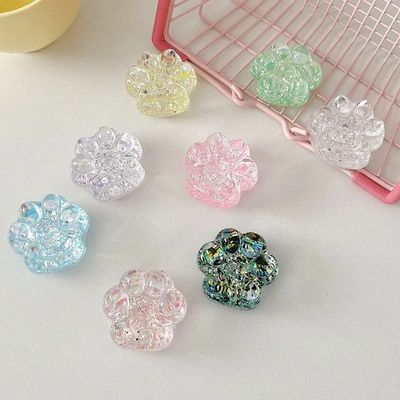 Transparent Sequins 3D Cat Paw Phone Holder Griptok Smart To
