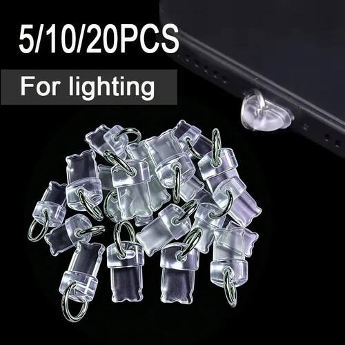 5/20PCS For Type-C/IOS Dust Plug Charm DIY Pendant Phone Cha