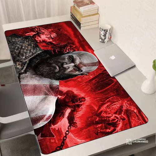 Xxl Mouse Pad God of War Gaming Accessories Keyboard Compute