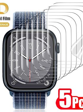 5PCS Hydrogel Film for Apple Watch 5 6 SE 40MM 44MM 42 38MM Screen Protector Apple Watch Ultra 49MM