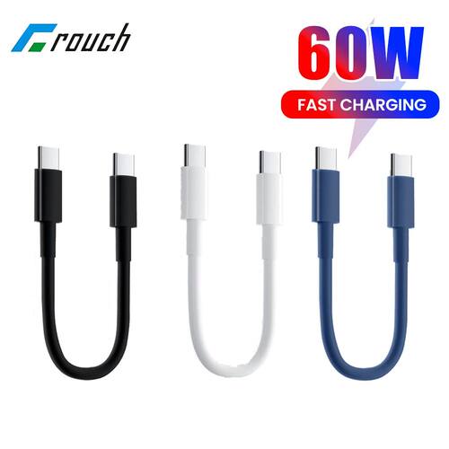0.3M Short USB Type C Cable PD60W Quick Charging Power Bank