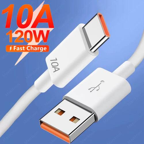 10A 120W USB Type C Cable Quick Charging Wire For Huawei Mate 40 Honor Samsung Quick Charge USB C Ph