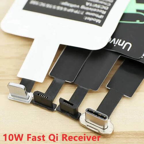 Wireless Charging Receiver For iPhone 6 7 Plus 5 5s Support Micro USB Type C Universal Quick Wireles