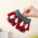 宝宝儿童手套婴幼儿卡通保暖翻盖防寒半指露指秋冬可爱男女童针织
