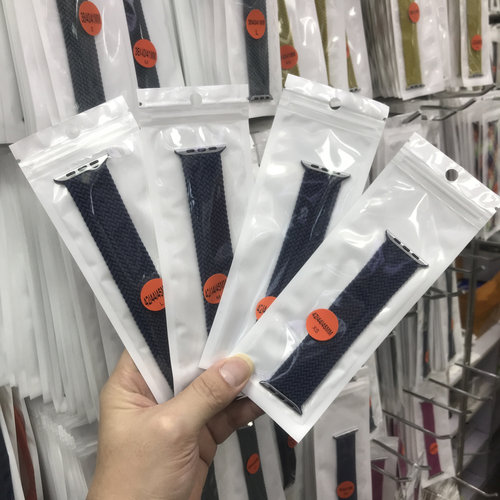 华强北优选同款金属头编织手表带applewatch9新色HK10ultra单圈s8