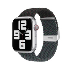 适用iwatch9学生手表带华强北S10 ultra卡扣HK10promax编织苹果se