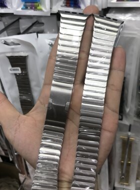 【华强北优选】适用S9不锈钢苹果s8手表带ultra2蝴蝶扣applewatch
