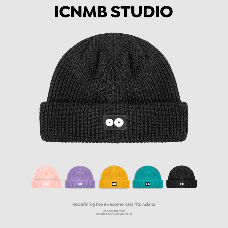大头围ICNMB毛线帽男保暖美式