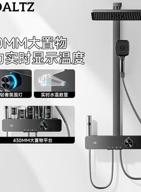 淋浴花洒套装家用全铜水路增压