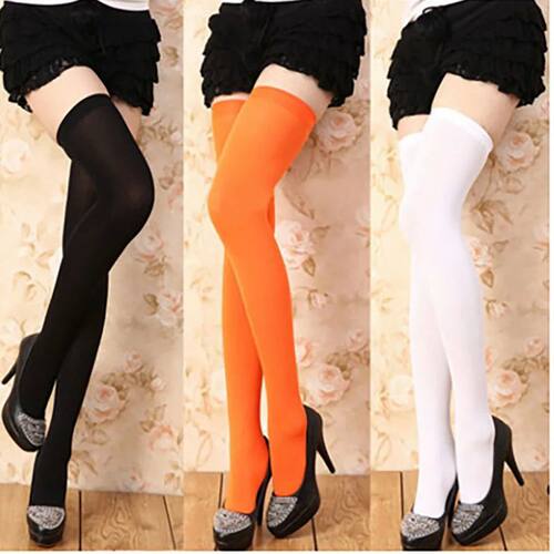 Women sexy long socks lace over knee thigh velvet stocking t