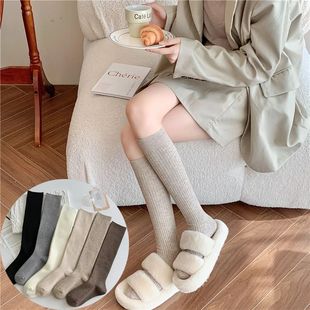 2 Pairs Winter Socks Women Over Knee Long Wool Boot Socks So