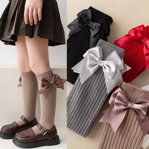 1 Pairs Girls Knee High Sock Spring Summer Baby Kids Toddler