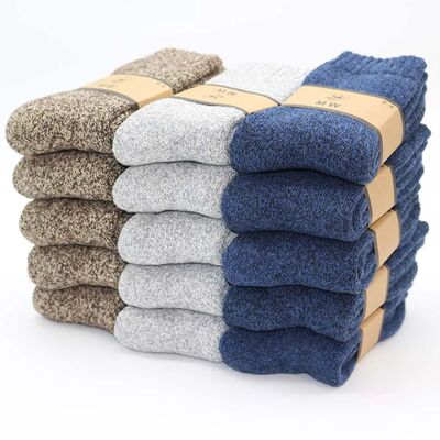 Winter Men's Merino Wool Socks Super Thick Warm Harajuku Ret