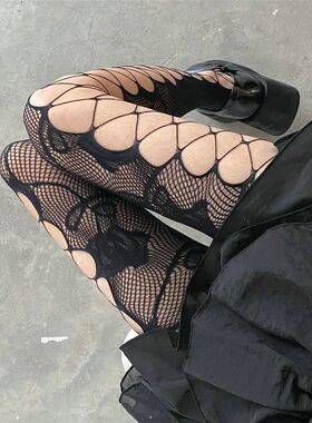 Gothic Fishnets Stockings Lolita Mesh Tights for Women Netti