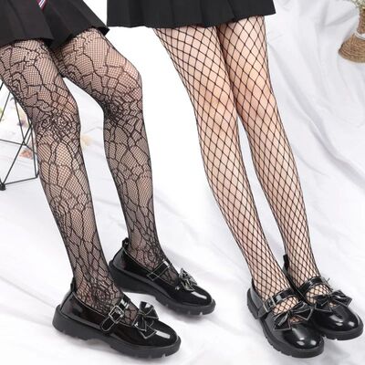 Sexy Fishnet Stockings Black Lolita Body High Socks Kawaii L