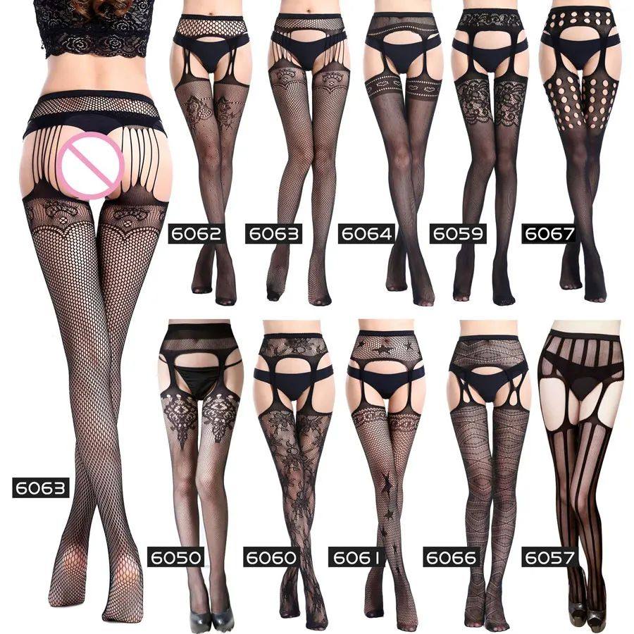 New Style Women Hot Sexy Garter Belt Stocking Crotchless She