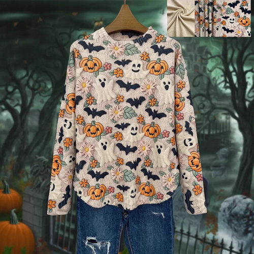 Women's Christmas Sweater Autumn/winter Santa Claus Round-ne