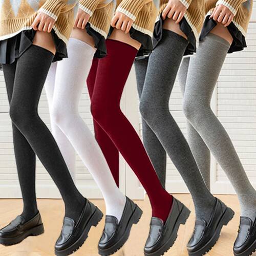 Women's Sexy Soild Color Long Stockings Women over Knee Thig