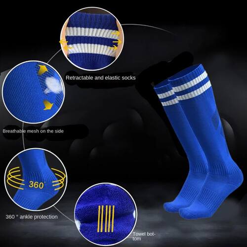 1-5 pairs Adult Child Football Socks Soccer Baseball Stockin
