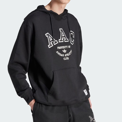 阿迪达斯三叶草男子AAC针织字母刺绣卫衣运动休闲连帽套头HZ0700