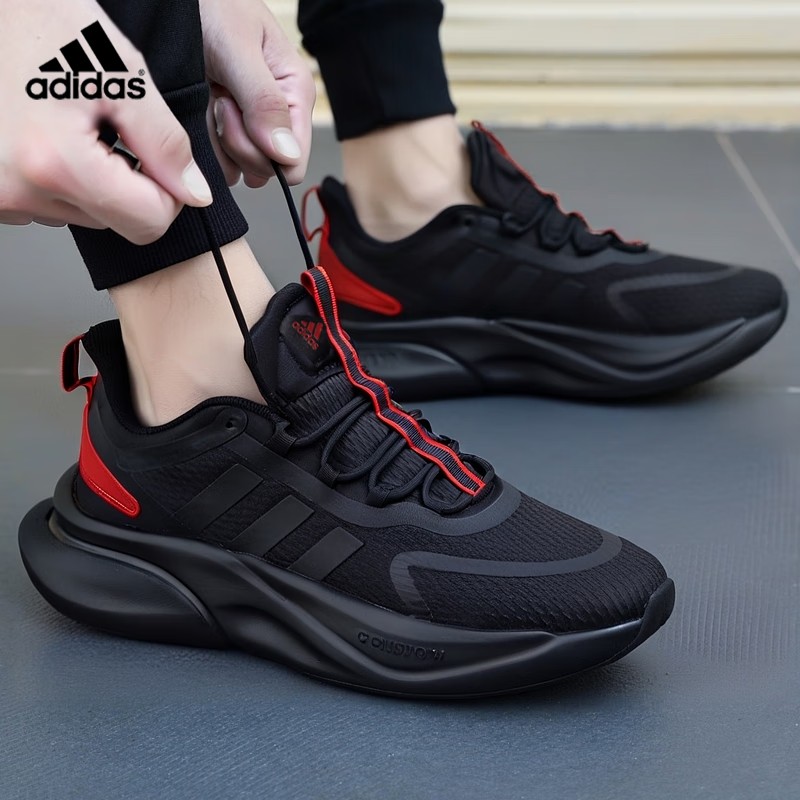 ADIDAS阿迪达斯男鞋AlphaBounce透气低帮运动轻便跑步鞋 ID8624