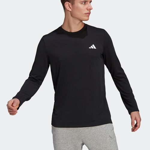 Adidas/阿迪达斯M FR LS男子LOGO徽标圆领长袖打底衫套头衫GT5563