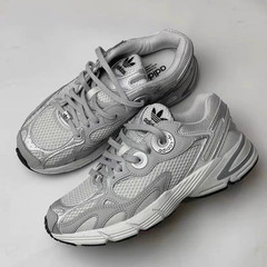 阿迪达斯adidas三叶草Astir银灰女耐磨透气轻便运动休闲鞋 GZ3569